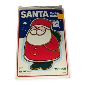 Vintage 1984 Fox Run Craftsmen Santa Cookie Cutter #3610 7 1/2" High
